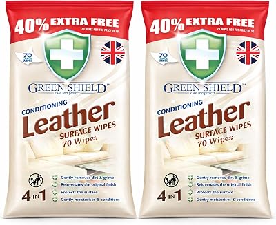 High Vibrant Leather Wipes 140 Pack - 4-in-1 Cleaner & Protector