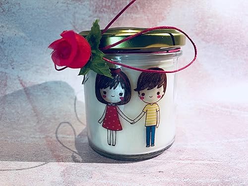 Ti Amo Candela Con Disegno E Ciondolo A Scelta Personalizzata Con Nomi O Frasi A Scelta In Cera Di Soia Idea Regalo Per Fidanzata Moglie Compagna Anniversario Fidanzamento Amazon It Handmade