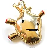 I Heart Guts Heart of Gold - Metallic Vinyl Plush - Designer Collectible Toy, Gift for Cardiac Nurse, Heart Doctor, Cardiologist, Surgery Recovery, Transplant