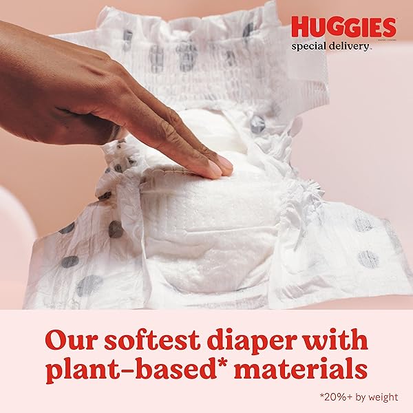 HUGGIES SPECIAL DELIVERY HYPOALLERGENIC BABY DIAPERS SIZE 1 (UP TO 14 LBS), 32 CT, FRAGRANCE FREE, SAFE FOR SENSITIVE SKIN
