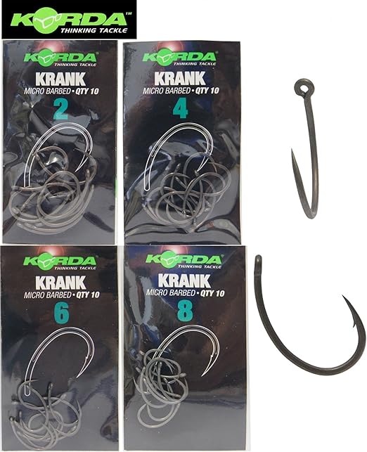 Korda Krank Micro Barbed Carp Fishing Hooks Amazon.co.uk Sports