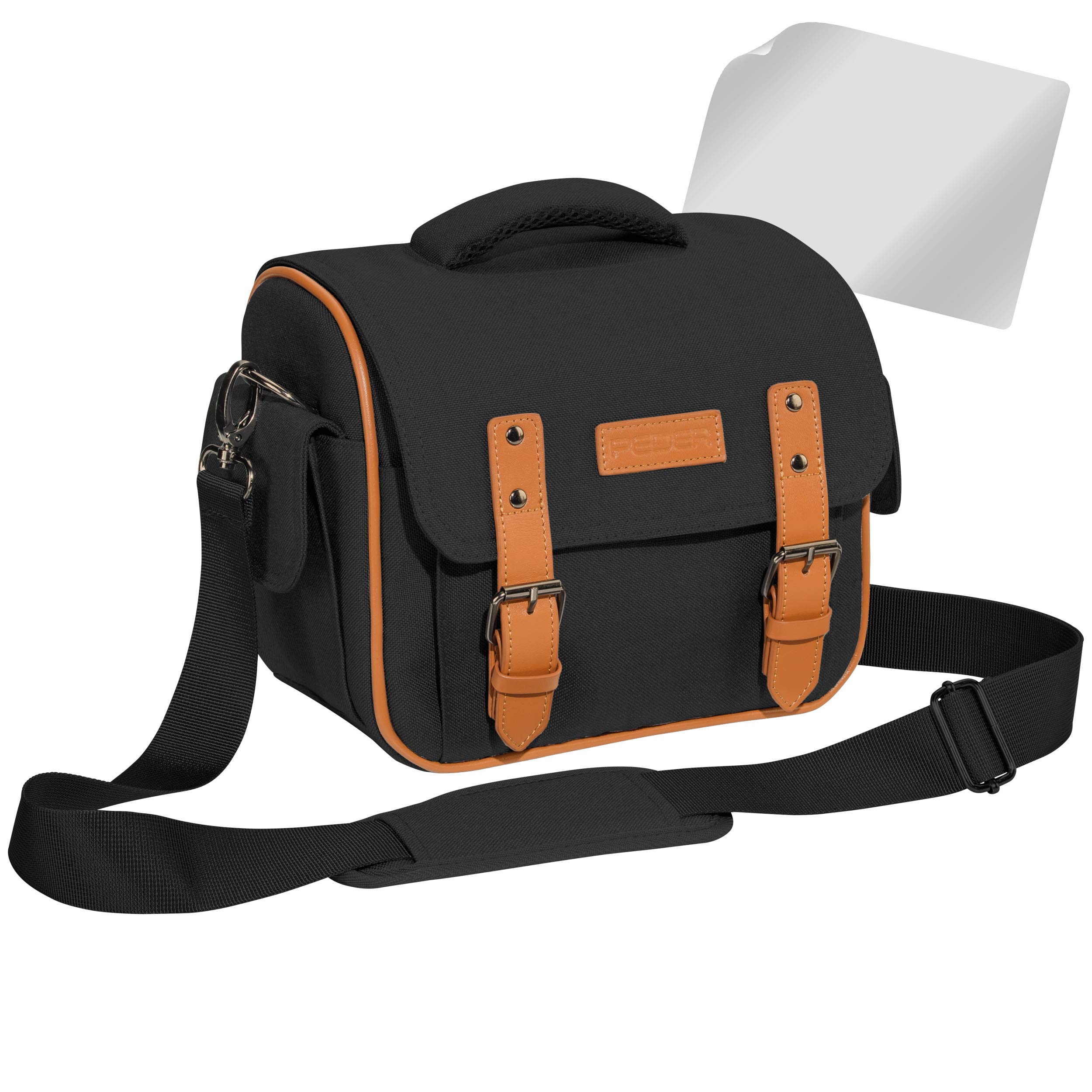 PEDEA Vintage DSLR Camera Case with Screen Protector for Canon EOS 5D 5D Mark II 400D 2000D / Nikon D60 D80 D90 D3100 D3200 D3300 D3400 D5300 D7100 / Pentax K 30 K 50 K 500 XL Size XL size