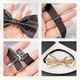 EUPSIIU 3 Pack Men's Glitter Bow Tie Pre-tied Adjustable Sequin Tuxedo Costume view 3