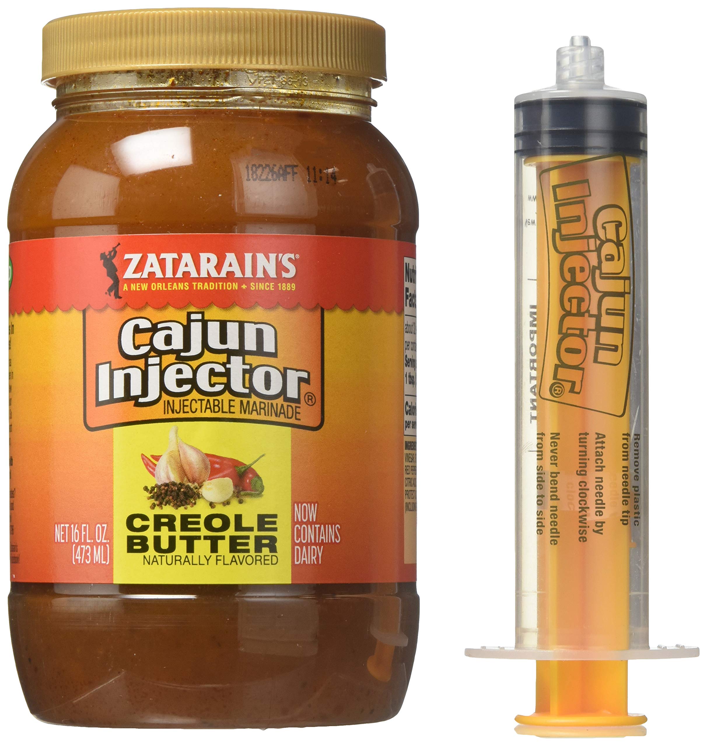 Zatarain's Cajun Injector Fat Free Creole Butter Injectable Marinade 16 fl oz