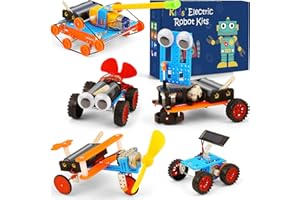 WESAYEE STEM Science Kits for Kids 5-8 8-12, Robot Building Kit, Build a Car Crafts for Boys, Engineering Activities Electronic Toys, Electric Science Projects Experiment STEM Activity Craft for Boy Gifts