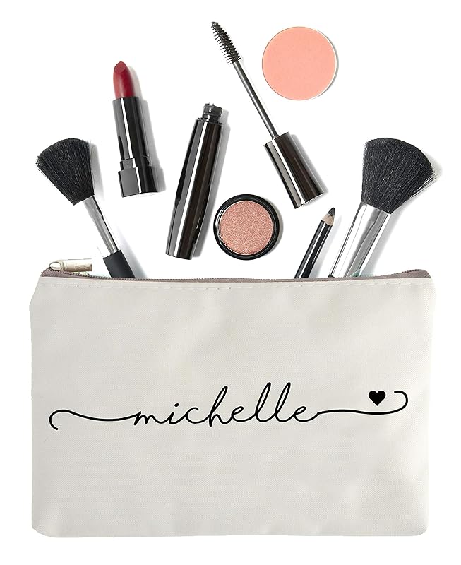 Makeup Bag with Name Personalized Makeup Bag Make Up
