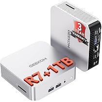 GEEKOM ミニPC A6 Ryzen7 32GB 1TB GEEKOM A8 Mini PC, Ryzen 7 8745HS, 16GB Upgradeable DDR5 RAM, 1TB