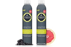 HASK Charcoal Clarifying Dry Shampoo Kits for all hair types, aluminum free, no sulfates, parabens, phthalates, gluten or artificial colors (6.5oz-Qty2)
