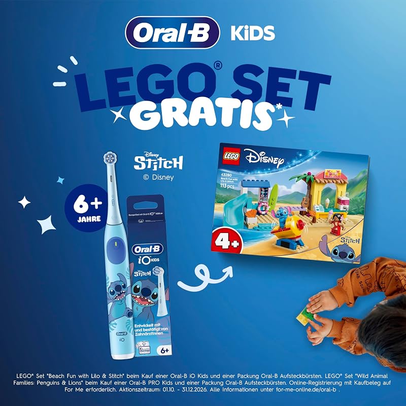 iO Aufsteckbürsten Kids 6+ Marvel Spiderman, Schwarz, 4 Stück