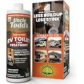 Uncle Todd's 16 oz RV Black Tank Treatment - Sage Scent Liquid, 8 RV Toilet Treatments, Camper Holding Tank Cleaner - Deodorizer for Black/Gray Tanks, Sensor Cleaner, Made in USA - Digests Waste Fast