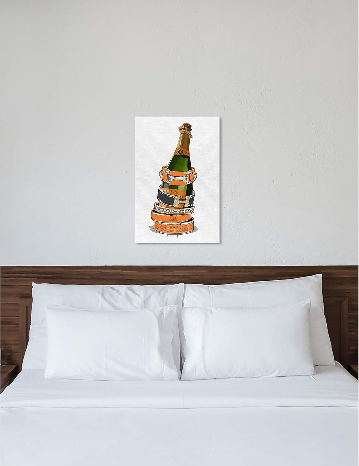 Amazon Com Oliver Gal Arm Candy Champagne Fashion And Glam Wall Art Canvas Print Orange Gold 24 X 36 Posters Prints