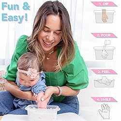 Luna Bean Baby Footprint & Hand Casting Kit