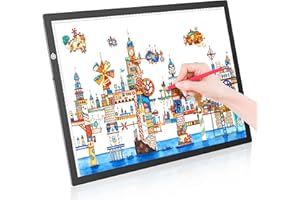 LitEnergy A2 LED Copy Board Light Tracing Box, Ultra-Thin Adjustable Artcraft LED Trace Light Pad for Tattoo Drawing, Streaming, Sketching, Animation, Stenciling