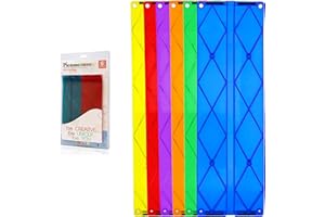 PicassoTiles 6 Piece Magnetic Tiles Race Track Ramp Accessories STEM Building Blocks Toys Magnet Tile Educational Construction Playset Boys Girls Brain Development and Creative Pretend Play Toy PTR06