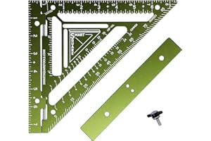 SmartSquare Commando 7.5" - Advanced Carpenter Square with Jig Block - Accurate Flatwork and Repetitive Markings (Ambush)