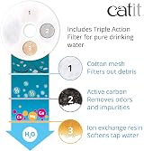 Catit Flower Stainless Steel Cat Water Fountain 3L with LED Nightlight view 6