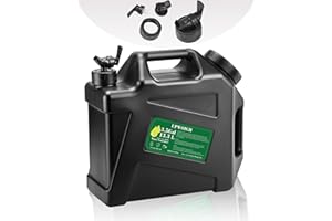 UPWOIGH 3.5 Gallon Water Jug(14.5x13.3x6in), Overlanding Gear Water Containers Spigot, Camping Essential Truly Leak-Proof Press Faucet Black Water Tank,BPA Free Portable Water Storage for Outdoors Hiking RV