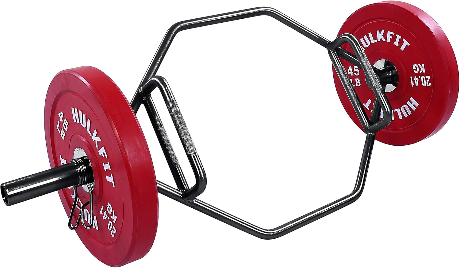 HulkFit Olympic 2-Inch Hex Weight Lifting Trap Bar, 1000-Pound Capacity, Black : Sports & Outdoors