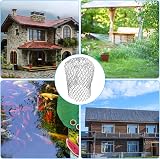 HexinYigjly 4 Pcs Aluminum Gutter Guards 3.5in Downpipe Leaf Guard 2-4in view 7