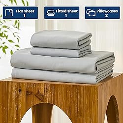 Bedlifes 100% French Pure Linen Sheets Queen Size
