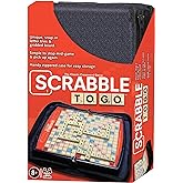 Scrabble to Go, Travel Size Version of Scrabble, by Winning Moves Games USA | Play Anywhere, 2 to 4 Players, Ages 8+
