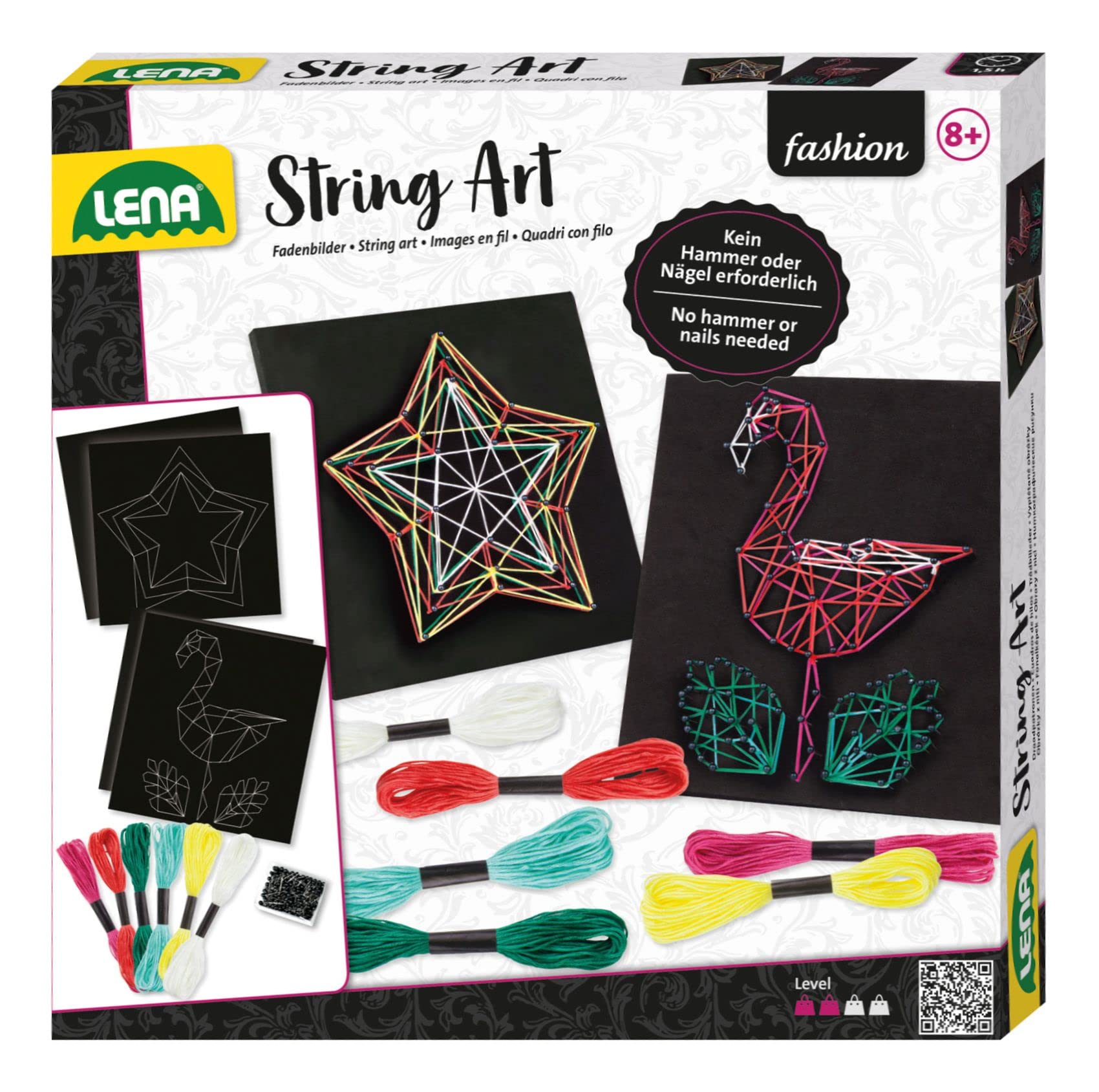 Lena Simm String Art Flamingo & Star Multi-Coloured