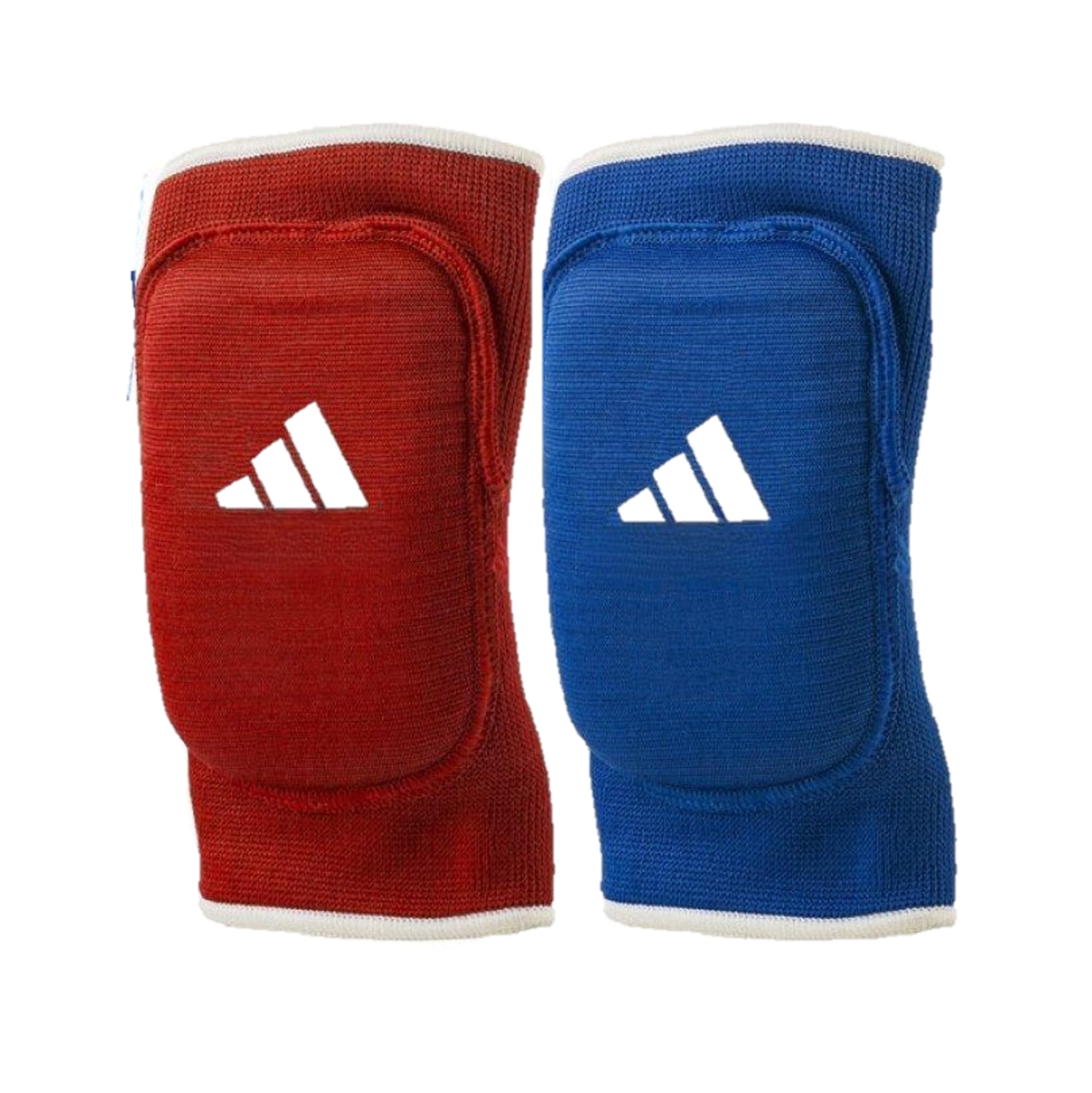 adidas Reversible Padded Elbow Guards - Blue & Red Elbow Pads for Adults, Suitable for Kickboxing, Taekwondo, Karate, and Other Martial Arts