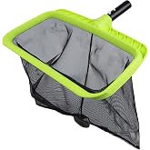 Sepetrel Swimming Pool Leaf Skimmer Net,Reinforced Frame Deep Rake Net