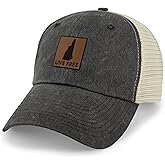 Chowdaheadz Live Free New Hampshire Leather Patch Relaxed Trucker Hat