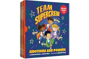 Team Supercrew - Emotions and Powers - 4 Book Box Set (books 1-4): Social Emotional Learning for Kids Ages 2 - 8 | CBT-Inspired Stories to Build Confidence and Manage Emotions