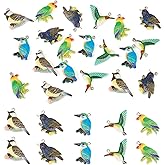 Craftdady 20Pcs 5 Styles Resin Bird Pendants Opaque Flying Animal Charms Colorful Resin Bird Dangle Charms with Platinum Tone Iron Loops 25-33x19-32mm for DIY Earring Necklace Keychain Hang Ornament