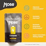 MOBU Caffeine Tablets 200mg 120 Vegan UK Made Focus Energy Pre Workout view 4