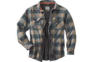 Legendary Whitetails Men's Thermal Lined Shirt Jacket Plaid Flannel Polyfill Insulated