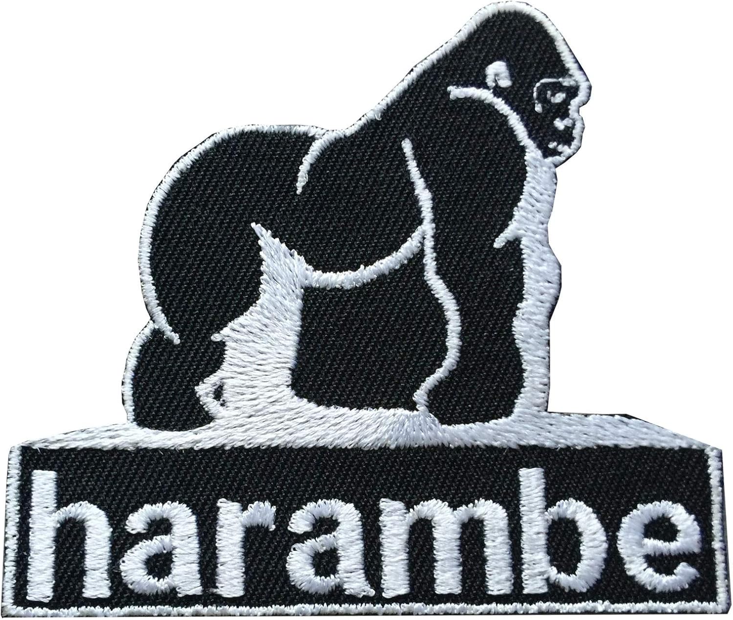 Harambe Gorilla Patch Remember Zoo Embroidered Iron On