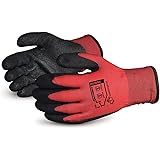 Superior Winter Work Gloves - Fleece-Lined with Black Tight Grip Palms (Cold Temperatures) Freezer Gloves - SNTAPVC - Size Me