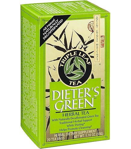 Amazon.com : Triple Leaf Tea Dieters Green Tea 6x 20 Bag : Grocery