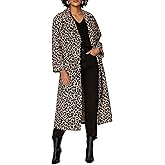 Victor Alfaro Collective womens Leopard Jacquard Outerwear Coat