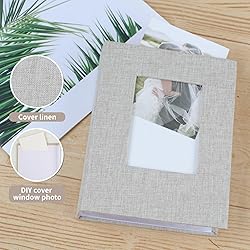vivinin 2 Pack Photo Album 4x6, Linen Cover Photo