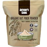 Anthony's Organic Oat Fiber, 1.5 lb, Gluten Free, Non GMO, Keto Friendly, Product of the USA