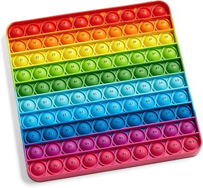 hand2mind Hundred Board Sensory Bubble Popper Learning Resources