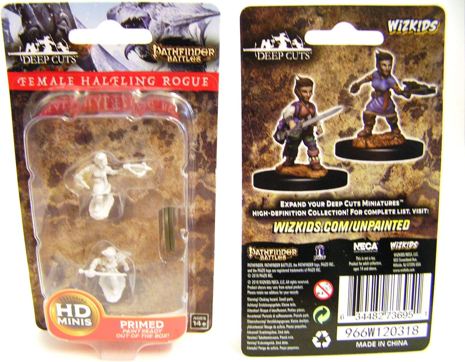 Pathfinder Deep Cuts Unpainted Miniatures: Wave 8: Female Halfling Rogue