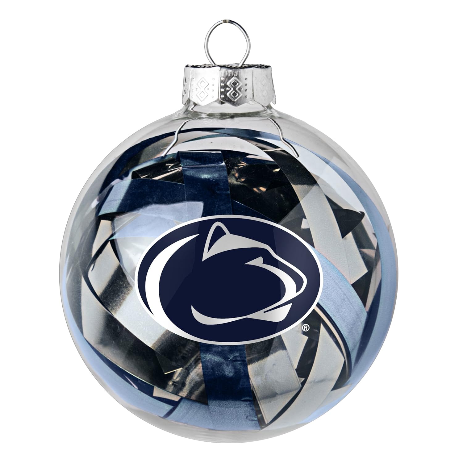 NCAA Large Tinsel Ball Ornament