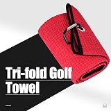 Mile High Life Golf Towel Tri-fold Microfiber with Carabiner Clip view 6