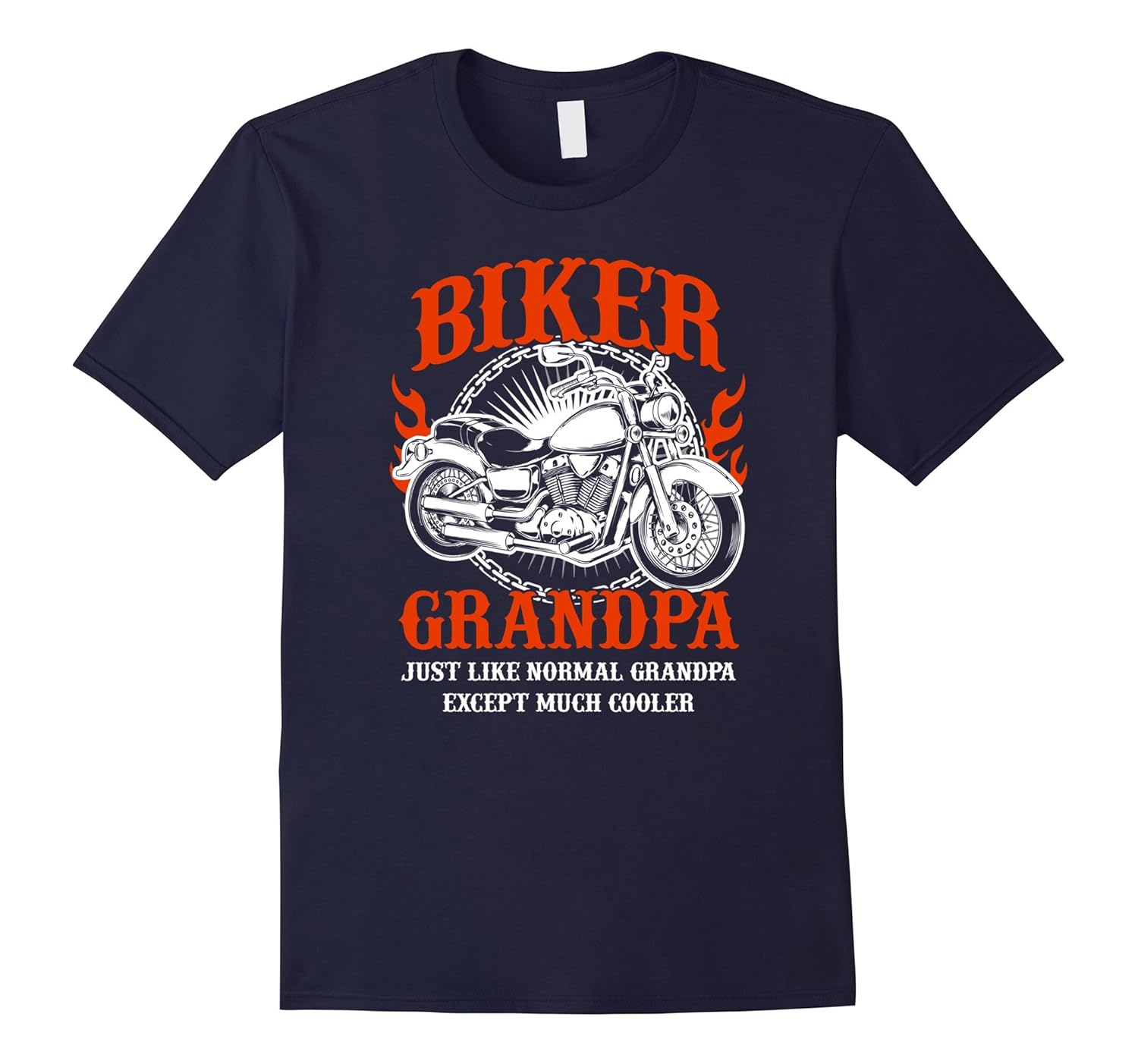 I'm A Biker Grandpa Shirt Funny Quote Rider Motorcycle Tee-Rose