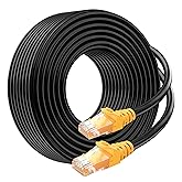 Cable Matters 10Gbps Pure Copper 24 AWG Cat 6A Ethernet Cable - 150ft, [Direct-Burial Rated, Waterproof and Weatherproof] Outdoor Ethernet Cable with 500 MHz Bandwidth, Long Cat6a PoE Cord