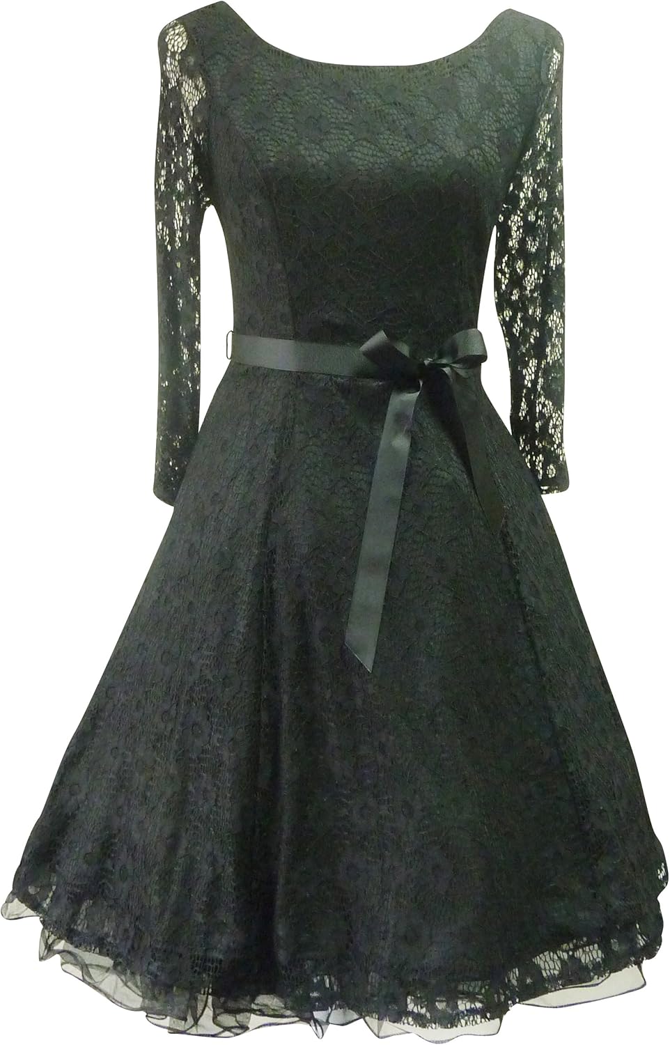 Vintage Style Black Lace Dress (20) Amazon.co.uk Clothing