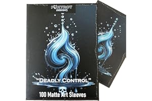(Deadly Control) TCG Art Card Sleeves by Foxtrot Designs. Perfect for Control or dimir Decks. Matte Textured Back for Smooth 