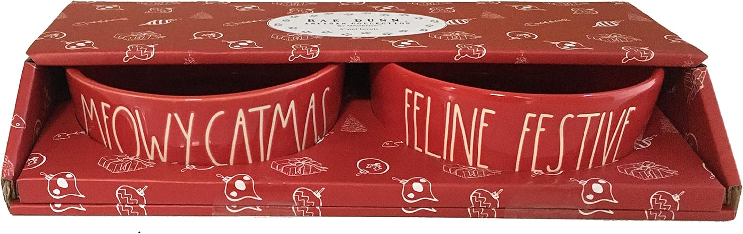 rae dunn christmas dog bowls