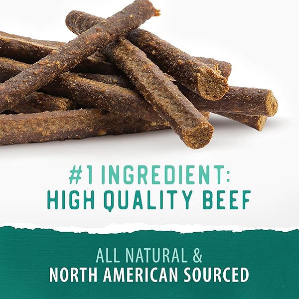 CALEDON FARMS CHEWY BEEF STICKS DOG TREATS: 220G/7.8OZ