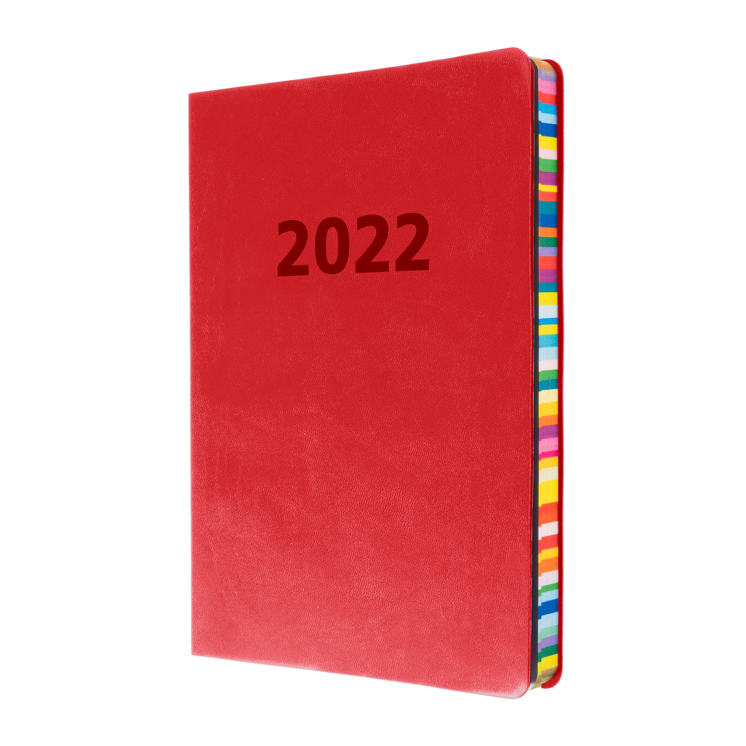 Collins Edge Rainbow A5 Week to View 2022 Diary - Red